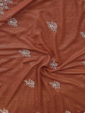 Fantastic Brown Zari Embroidery Georgette Festive Wear Saree With Blouse
