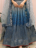 Impressive Blue Sequins Chinon Party Wear Lehenga Choli With Dupatta - Zeel Clothing