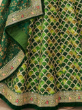 Improbable Green Sequins Art Silk Engagement Wear Lehenga Choli - Zeel Clothing
