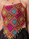 Incredible Black Embroidered Silk Navratri Wear Co-Ord Set - Zeel Clothing