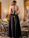 Incredible Black Embroidered Silk Navratri Wear Co-Ord Set - Zeel Clothing
