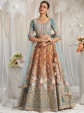 Incredible Brown Sequins Tissue Silk Reception Wear Lehenga Choli - Zeel Clothing