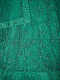 Incredible Green Thread Work Net Mehendi Wear Lehenga Choli With Dupatta - Zeel Clothing