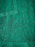 Incredible Green Thread Work Net Mehendi Wear Lehenga Choli With Dupatta - Zeel Clothing