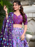 Incredible Lavender Patola Printed Silk Traditional Lehenga Choli - Zeel Clothing
