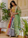 Incredible Multi-Color Sequins Georgette Wedding Lehenga Choli - Zeel Clothing