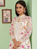 Incredible Off-White Embroidered Georgette Jacket Salwar Suit - Zeel Clothing