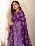 Incredible Purple Zari Weaving Silk Festival Wear Saree With Blouse - Zeel Clothing