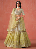 Incredible Yellow Zari Embroidery Designer Lehenga Choli - Zeel Clothing