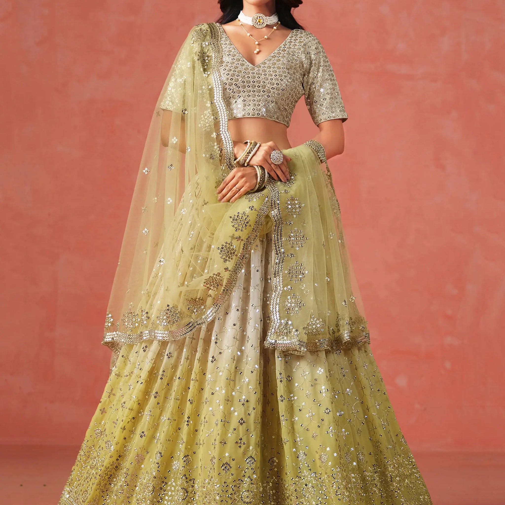 Incredible Yellow Zari Embroidery Designer Lehenga Choli - Zeel Clothing