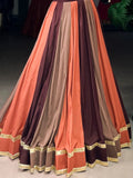 Lavish Brown Rayon Navratri Special Lehenga With Gamthi Work Blouse - Zeel Clothing