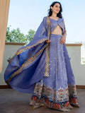 Lovable Lavender Sequins Work Silk Party Wear Lehenga With Blouse - Zeel Clothing
