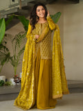 Lovable Mehendi Green Bead Embroidery Silk Function Wear Sharara Suit - Zeel Clothing