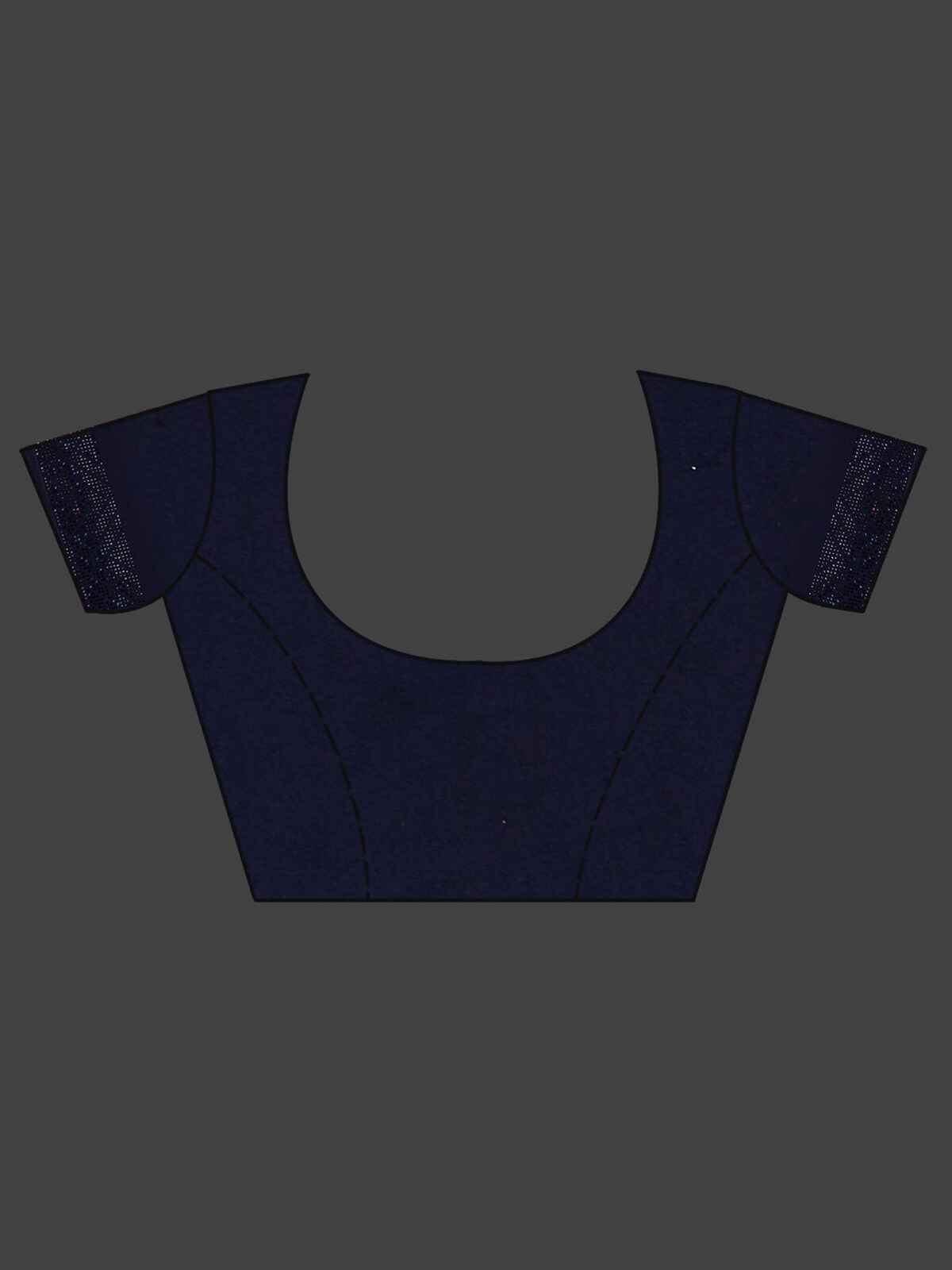 Lovable Navy Blue Sequins Georgette Party Wear Saree With Blouse - Zeel Clothing