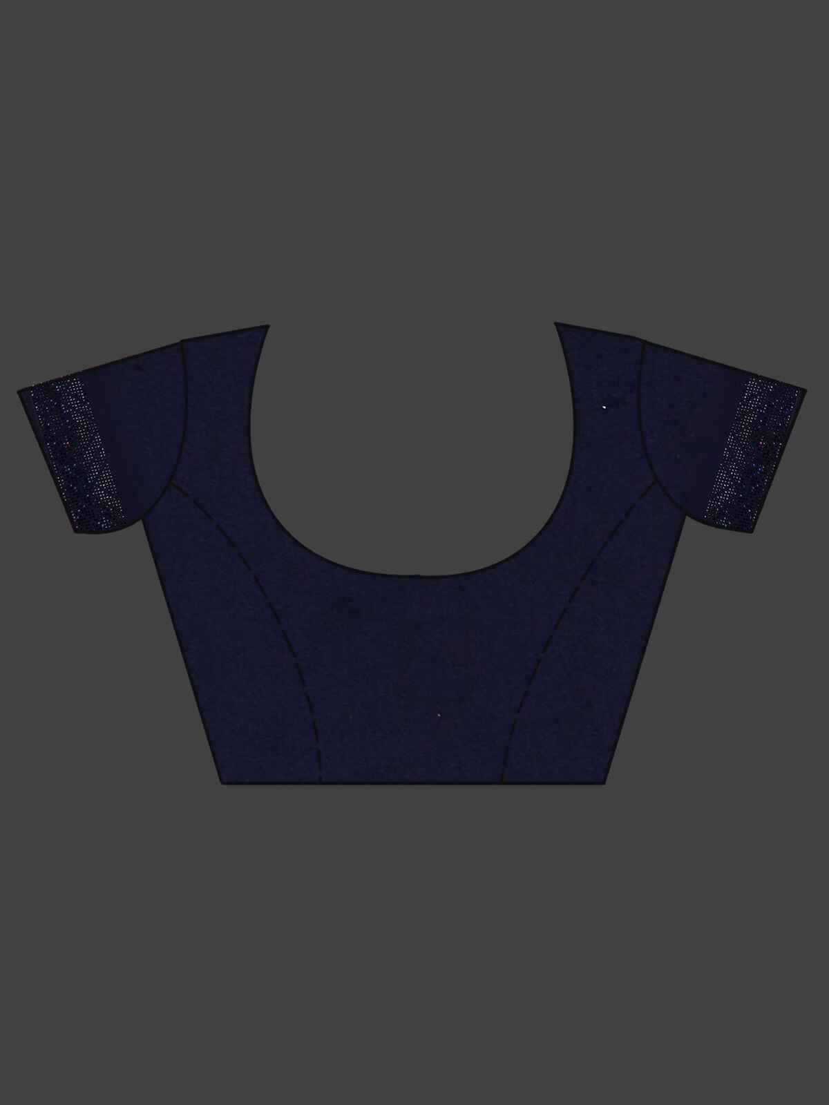 Lovable Navy Blue Sequins Georgette Party Wear Saree With Blouse - Zeel Clothing