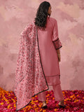Lovable Pink Thread Work Georgette Casual Wear Pant Suit With Dupatta - Zeel Clothing