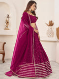 Lovable Rani Pink Sequins Georgette Wedding Wear Lehenga Choli - Zeel Clothing