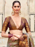 Lovely Green Zari Weaving Silk Traditional Saree With Blouse - Zeel Clothing