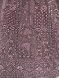Lovely Lilac Thread Embroidered Net Monochrome Lehenga Choli With Dupatta - Zeel Clothing