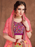Lovely Yellow Colored Bridal Wear Embroidered Lehenga Choli - Zeel Clothing