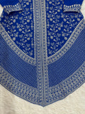 Magnetic Blue Sequins Georgette Festive Wear Palazzo Suit With Dupatta
