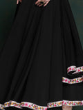 Marvelous Black Georgette Party Wear Long Suit With Dupatta - Zeel Clothing