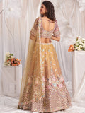 Marvelous Brown Sequins Tissue Silk Engagement Wear Lehenga Choli - Zeel Clothing
