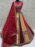 Marvelous Multi-Color Patch Work Silk Designer Lehenga Choli With Dupatta