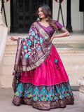 Marvelous Pink Patola Printed Silk Occasion Wear Lehenga Choli - Zeel Clothing