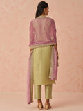 Marvelous Pista Green Floral Embroidered Silk Festival Wear Pant Suit - Zeel Clothing
