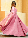 Mesmerizing Baby Pink Sequins Georgette Sangeet Wear Lehenga Choli - Zeel Clothing
