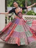Noteworthy Multi-Color Printed Cotton Navratri Special Lehenga Choli - Zeel Clothing