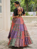 Noteworthy Multi-Color Printed Cotton Navratri Special Lehenga Choli - Zeel Clothing