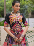 Noteworthy Multi-Color Printed Cotton Navratri Special Lehenga Choli - Zeel Clothing