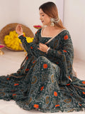 Outstanding Green Bandhani Printed Georgette Anarkali Suit With Dupatta - Zeel Clothing