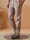 Outstanding Grey Floral Embroidery Viscose Silk Wedding Wear Men Kurta Set With Jacket