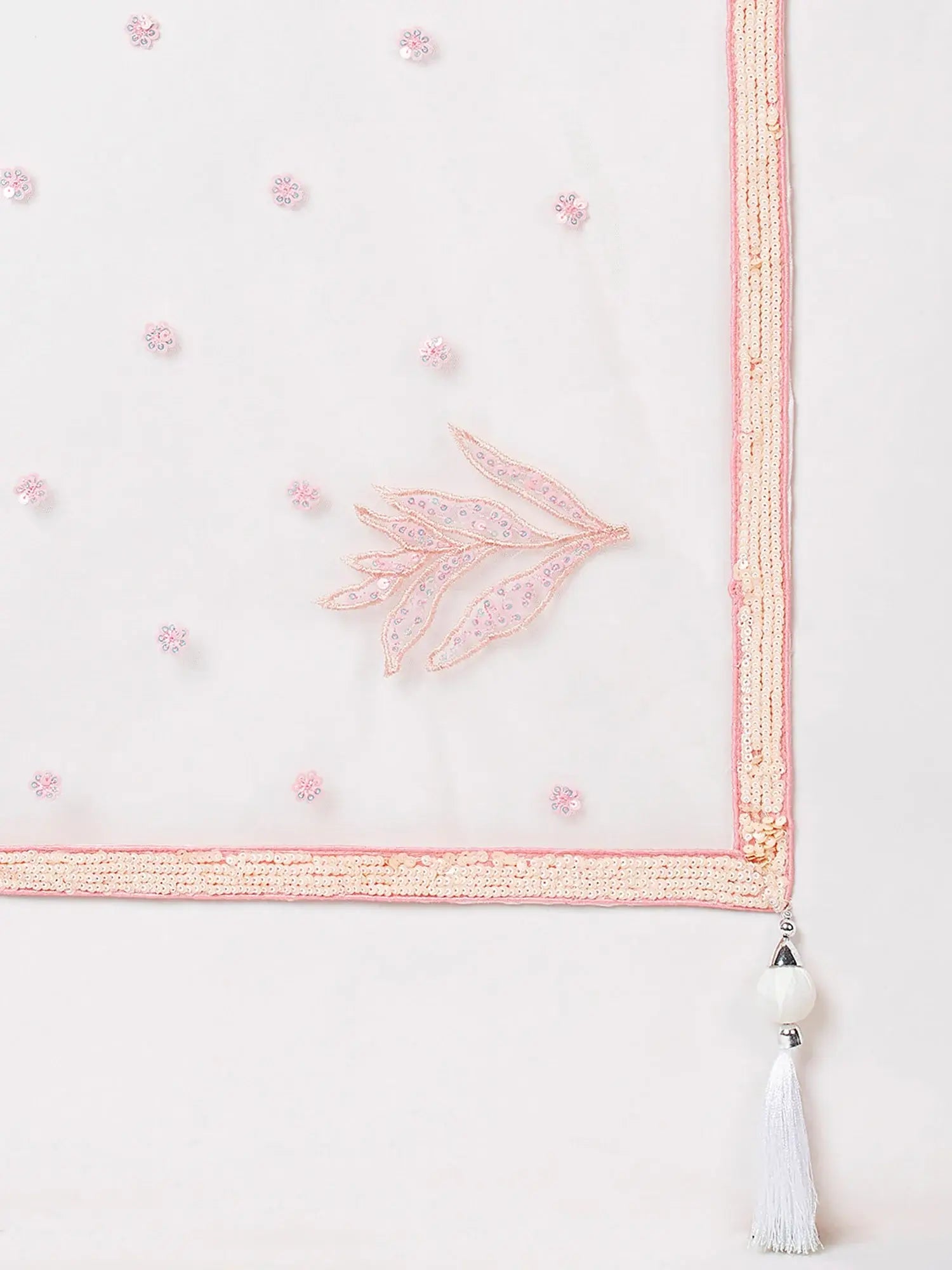 Outstanding Off-White Sequins Net Lehenga Choli With Dupatta - Zeel Clothing