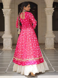 Outstanding Rani Pink Gota Patti Cotton Navratri Wear Lehenga With Kurti - Zeel Clothing