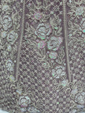 Phenomenal Mauve Bead Work Net Bridesmaid Lehenga Choli With Dupatta - Zeel Clothing