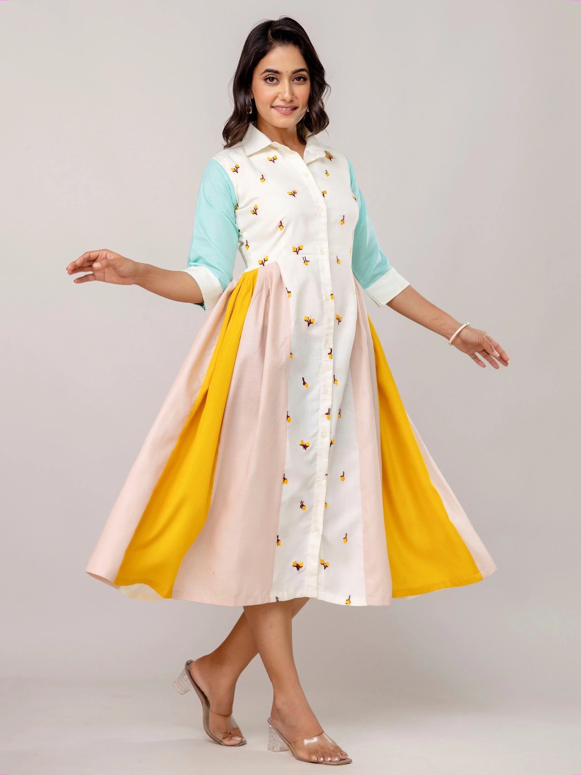 Phenomenal White Embroidered Cotton Festive Wear Kurti - Zeel Clothing