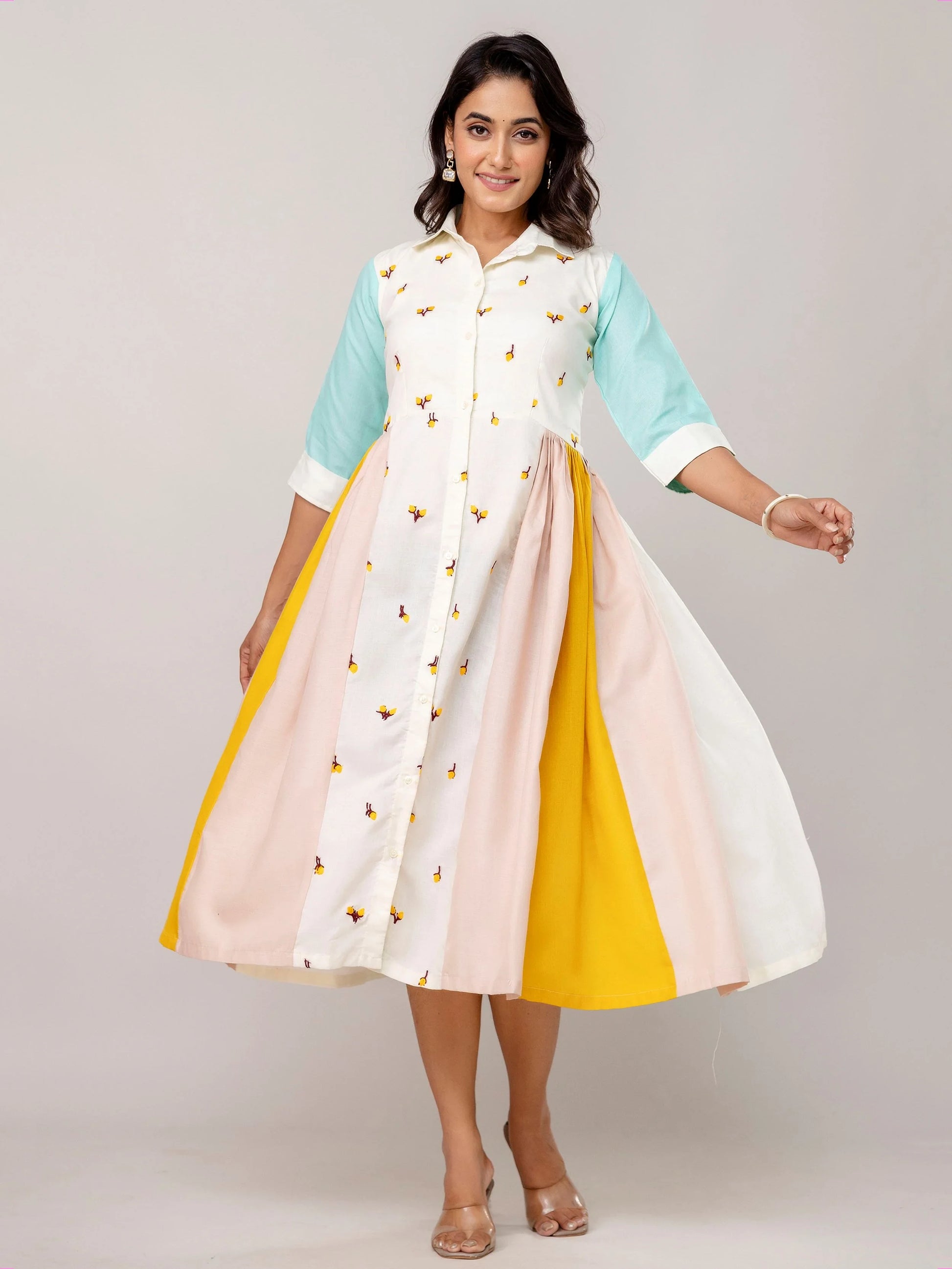 Phenomenal White Embroidered Cotton Festive Wear Kurti - Zeel Clothing