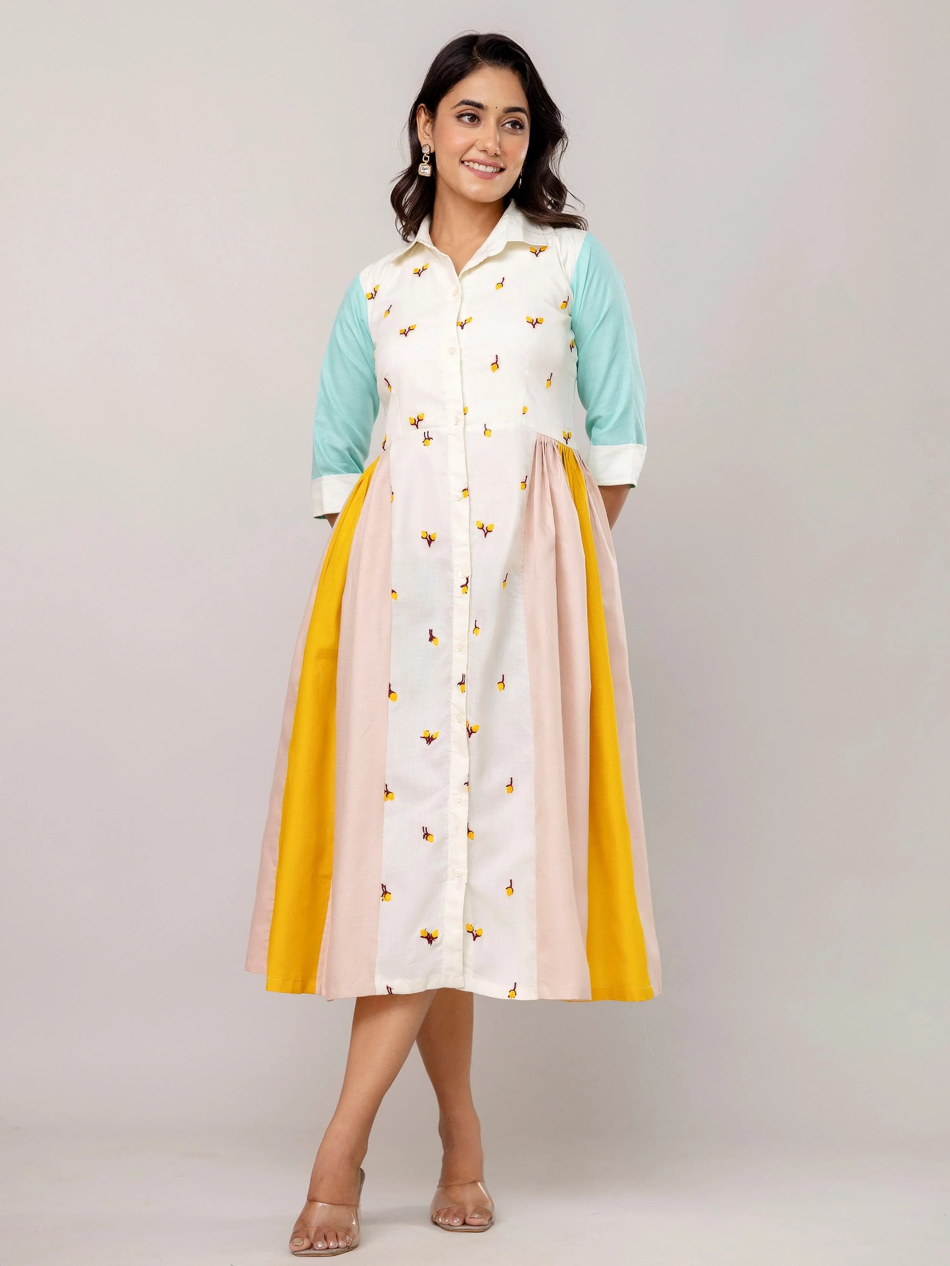 Phenomenal White Embroidered Cotton Festive Wear Kurti - Zeel Clothing