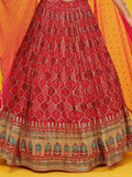 Precious Hot Pink Sequins Embroidered georgette Event Wear Lehenga Choli