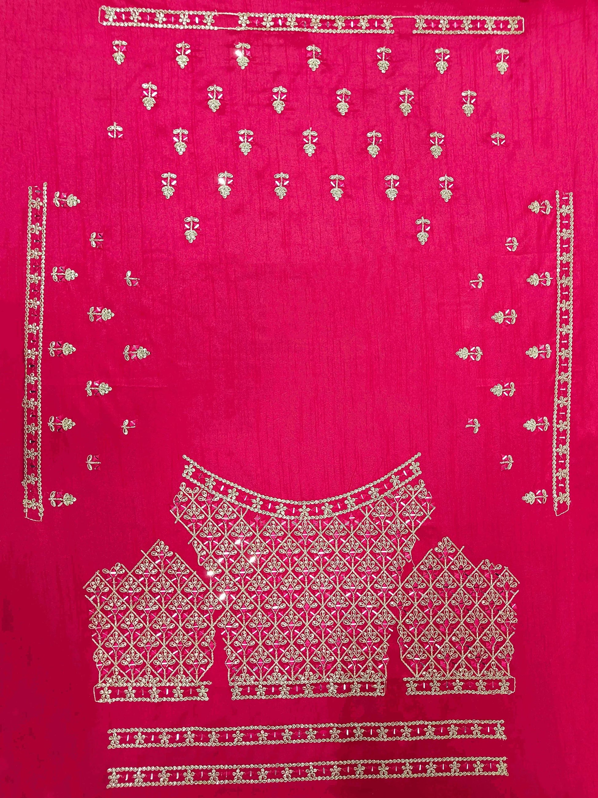 Precious Hot Pink Sequins Embroidered georgette Event Wear Lehenga Choli