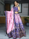 Precious Pink Digital Printed Art Silk Festival Wear Lehenga Choli - Zeel Clothing