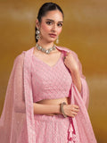 Precious Pink Sequins Georgette Festival Wear Lehenga Choli - Zeel Clothing