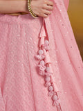 Precious Pink Sequins Georgette Festival Wear Lehenga Choli - Zeel Clothing