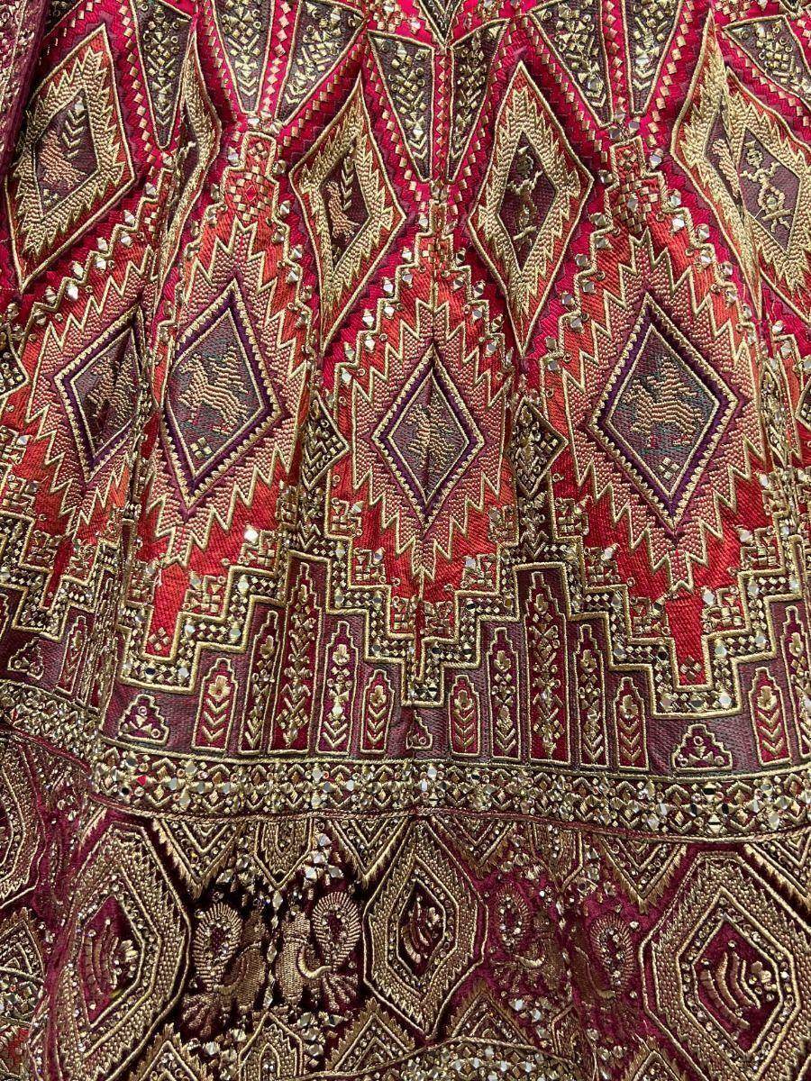 Precious Pink Thread Work Silk Bridal Wear Lehenga Choli With Dupatta - Zeel Clothing
