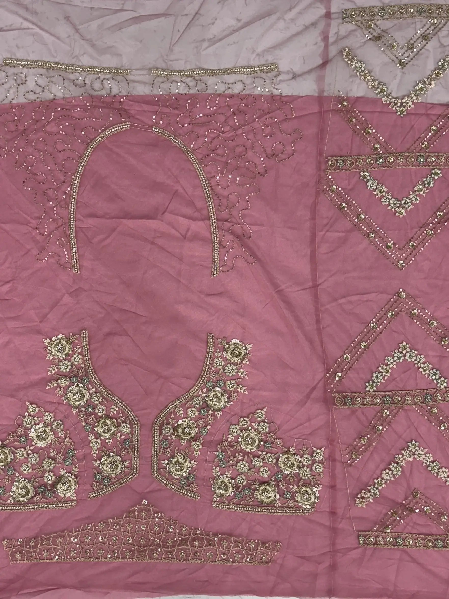 Precious Rose Pink Zircon Work Net Bridesmaid Lehenga Choli With Dupatta - Zeel Clothing