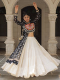 Pretty Black Cotton Navratri Special Lehenga With Bandhani Print Kurti - Zeel Clothing